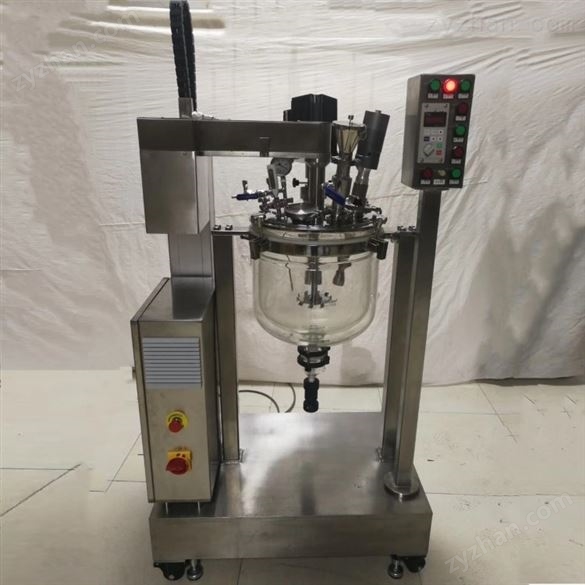 雙層玻璃反應釜10L雙層中式合成反應釜