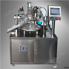 HTGF-50 半自動(dòng)軟管加熱封尾機(jī)（轉(zhuǎn)盤式，8工位，帶打碼）