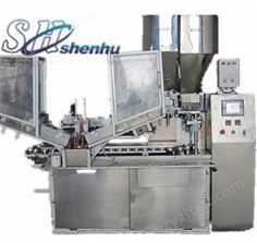 彩條牙膏灌裝機(jī)（雙色三色軟管封尾）