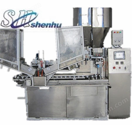 彩條牙膏灌裝機(jī)（雙色三色軟管封尾）